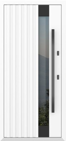 Входные двери Металюкс серии Boston модель AG6123 (black)