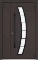 Входные двери Металюкс серии Boston (полуторные) модель AG6033 (black)