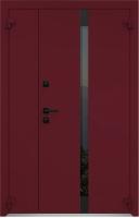 Входные двери Металюкс серии Boston (полуторные) модель AG6050 (black)