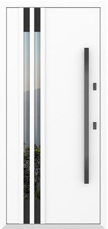 Входные двери Металюкс серии Boston модель AG6120 (black)