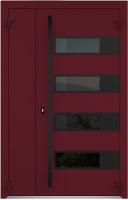 Входные двери Металюкс серии Boston (полуторные) модель AG6034 (black)