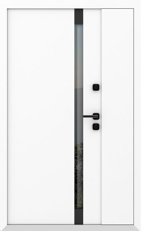 Входные двери Металюкс серии Boston (полуторные) модель AG6052 (black)