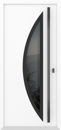 Входные двери Металюкс серии Boston модель AG6030 (black)