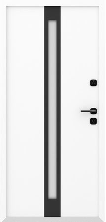 Входные двери Металюкс серии Boston модель AG6014 (black)