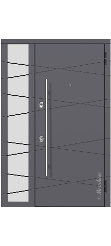Входные двери Металюкс  серии: Милано модель: Входная дверь М1500/5 E