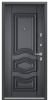 Входные двери PROFESSOR 4+ 02 PP ПВХ Оскуро / ПВХ Оскуро