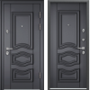 Входные двери PROFESSOR 4+ 02 PP ПВХ Оскуро / ПВХ Оскуро