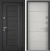 Входные двери SNEGIR PRO MP Темно-серый букле графит / ПВХ Бьянко