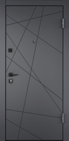 Входные двери DELTA PRO PP ПВХ Оскуро / ПВХ Бьянко