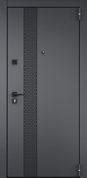 Входные двери Х7 PRO PP ПВХ Оскуро / ПВХ Бьянко