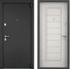 Входные двери X3F MP Темно-серый букле графит / ПВХ Дуб беленый
