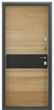 Входные двери DELTA PRO MP Черный шелк / ПВХ Дуб Янтарь Горизонт
