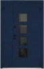 Входные двери Металюкс серии Boston (полуторные) модель AG6048 (black)