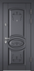Входные двери PROFESSOR 4+ 02 PP ПВХ Оскуро / ПВХ Оскуро