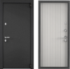 Входная дверь SNEGIR 20F MP Темно-серый букле графит / ПВХ Бьянко