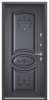 Входные двери PROFESSOR 4+ 02 PP ПВХ Оскуро / ПВХ Оскуро