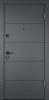 Входные двери DELTA PRO PP ПВХ Оскуро / ПВХ Бьянко