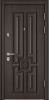 Входные двери PROFESSOR 4+ 02 PP ПВХ Дуб угольный / ПВХ Дуб угольный
