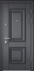 Входные двери PROFESSOR 4+ 02 PP ПВХ Оскуро / Белый (арт. КТ Белый)