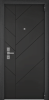 Входная дверь ULTIMATUM NEXT ПВХ Черная шагрень/ ПВХ Крема