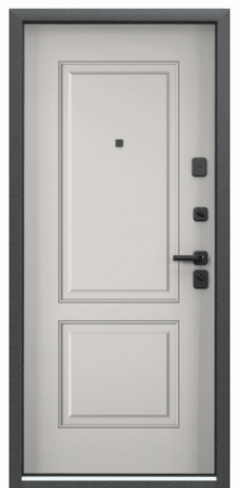 Входные двери SUPER OMEGA PRO PP ПВХ Гриджио / ПВХ Бьянко