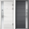 Входные двери PROFESSOR 4+ 02 PP Белый (арт. КТ Белый) / ПВХ Оскуро