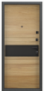 Входные двери DELTA PRO MP Черный шелк / ПВХ Дуб Янтарь Горизонт
