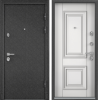Входные двери PROFESSOR 4+ 02 MP Черный шелк / Белый (арт. КТ Белый)
