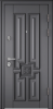 Входные двери PROFESSOR 4+ 02 PP ПВХ Холст вулканический / ПВХ Холст вулканический