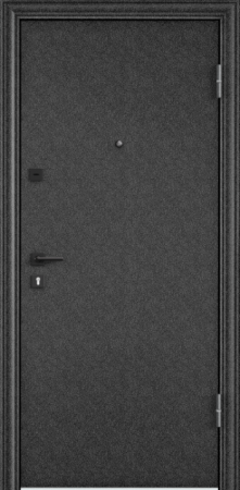 Входные двери DELTA PRO MP Черный шелк / ПВХ Бьянко