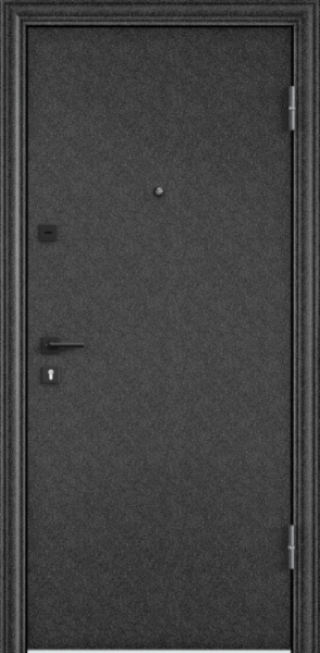 Входные двери DELTA PRO MP Черный шелк / ПВХ Бьянко