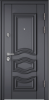 Входные двери PROFESSOR 4+ 02 PP ПВХ Оскуро / ПВХ Оскуро