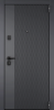 Входные двери Х7 PRO PP ПВХ Черная шагрень / ПВХ Бьянко