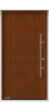 Входные двери Hormann  серии: THP 65 модель: Входная дверь THP 65 мотив 015 , защита от взлома RC2, цвет Dark oak