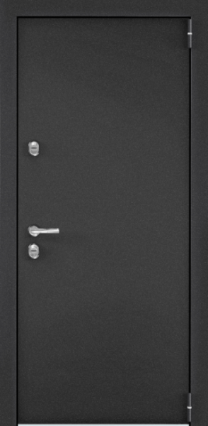 Входные двери SNEGIR PRO MP Темно-серый букле графит / ПВХ Дуб белый матовый