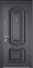 Входные двери PROFESSOR 4+ 02 PP ПВХ Оскуро / ПВХ Оскуро