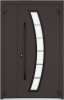 Входные двери Металюкс серии Boston (полуторные) модель AG6033 (black)
