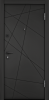 Входные двери DELTA PRO PP ПВХ Черная шагрень / ПВХ Бьянко