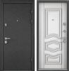 Входные двери PROFESSOR 4+ 02 MP Черный шелк / Белый (арт. КТ Белый)