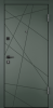 Входные двери DELTA PRO PP ПВХ Авокадо / ПВХ Холст латте