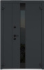 Входные двери Металюкс серии Boston (полуторные) модель AG6010 (black)