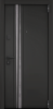 Входные двери SUPER OMEGA PRO PP ПВХ Черная шагрень / ПВХ Оскуро