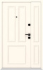 Входные двери Металюкс серии Boston (полуторные) модель AG6017