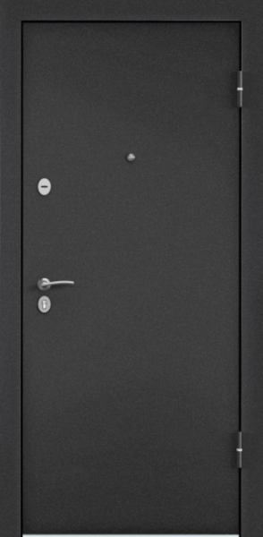 Входные двери Х5 NEW MP Темно-серый букле графит / ПВХ Дуб белый матовый