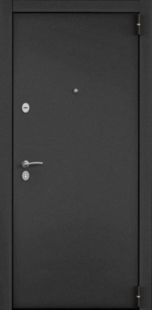 Входные двери Х7 PRO MP Темно-серый букле графит / ПВХ Бьянко