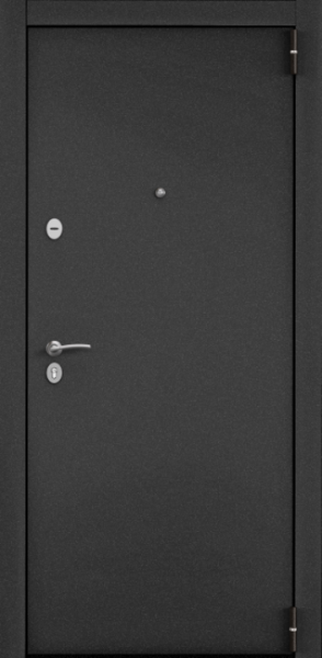 Входные двери Х7 PRO MP Темно-серый букле графит / ПВХ Дуб белый матовый