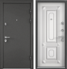 Входные двери PROFESSOR 4+ 02 MP Колоре гриджио / Белый (арт. КТ Белый)
