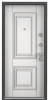 Входные двери PROFESSOR 4+ 02 MP Черный шелк / Белый (арт. КТ Белый)