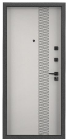 Входные двери Х7 PRO PP ПВХ Оскуро / ПВХ Бьянко