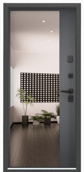 Входные двери SUPER OMEGA PRO MP Колоре гриджио / ПВХ Оскуро